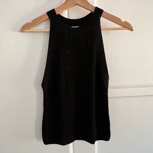 Aritzia Wilfred Black Knit Tank